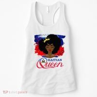Haitian Queen Haiti Flag Melanin Women's Tank Top thumb 0