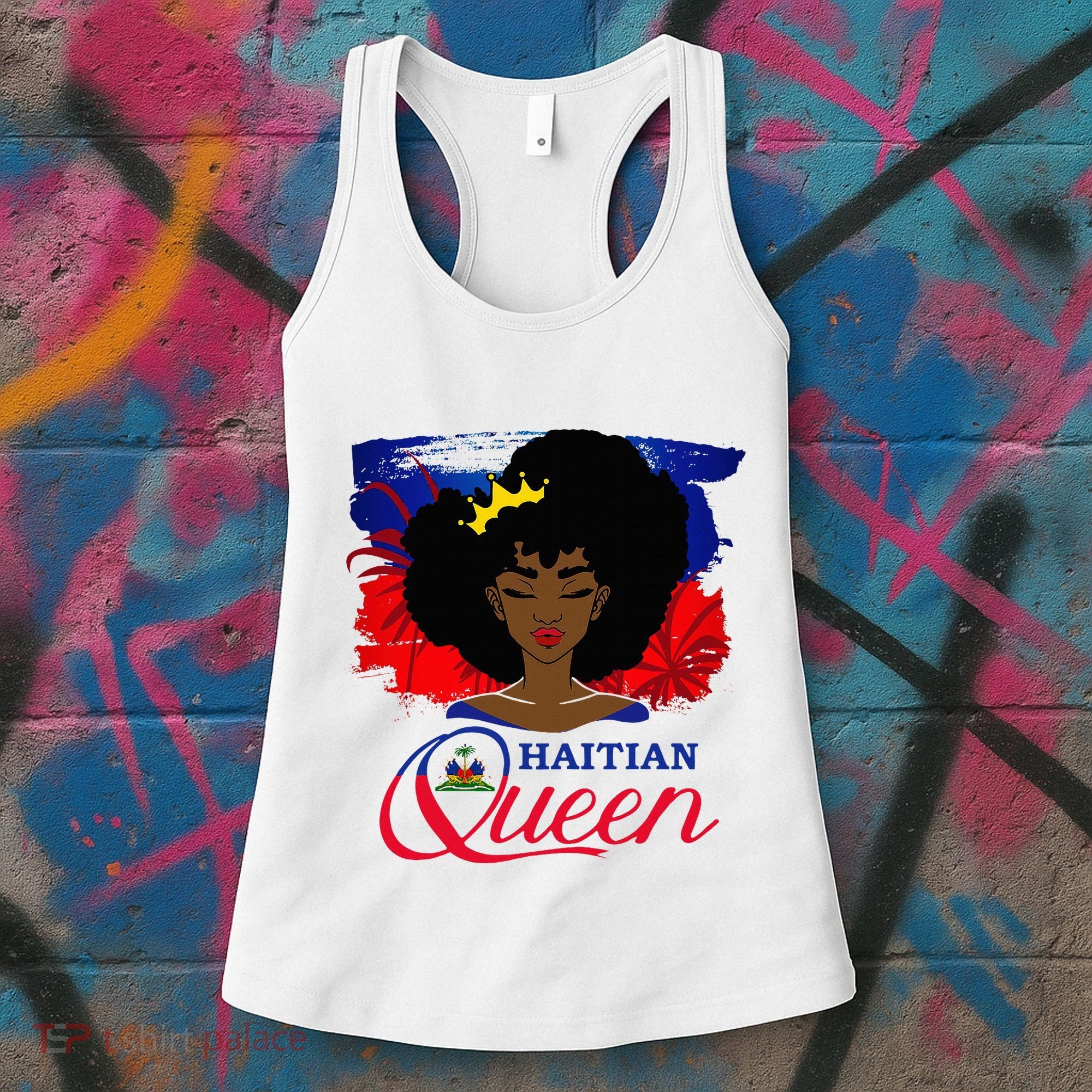 Haitian Queen Haiti Flag Melanin Women's Tank Top