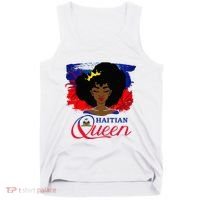 Haitian Queen Haiti Flag Melanin Tank Top thumb 0