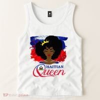Haitian Queen Haiti Flag Melanin Tank Top thumb 2