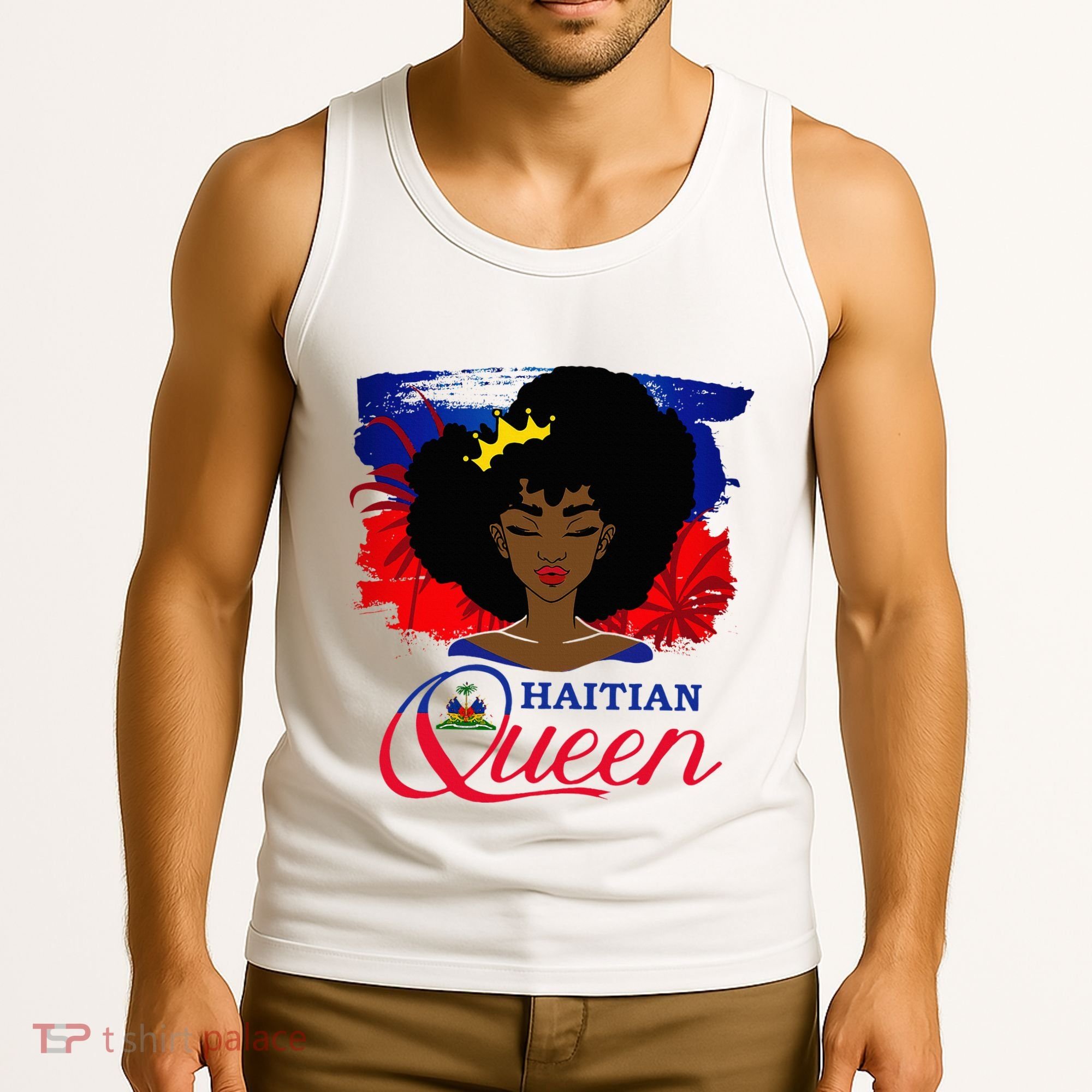 Haitian Queen Haiti Flag Melanin Tank Top