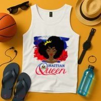 Haitian Queen Haiti Flag Melanin Tank Top thumb 4