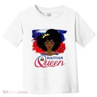 Haitian Queen Haiti Flag Melanin Toddler T-Shirt thumb 0