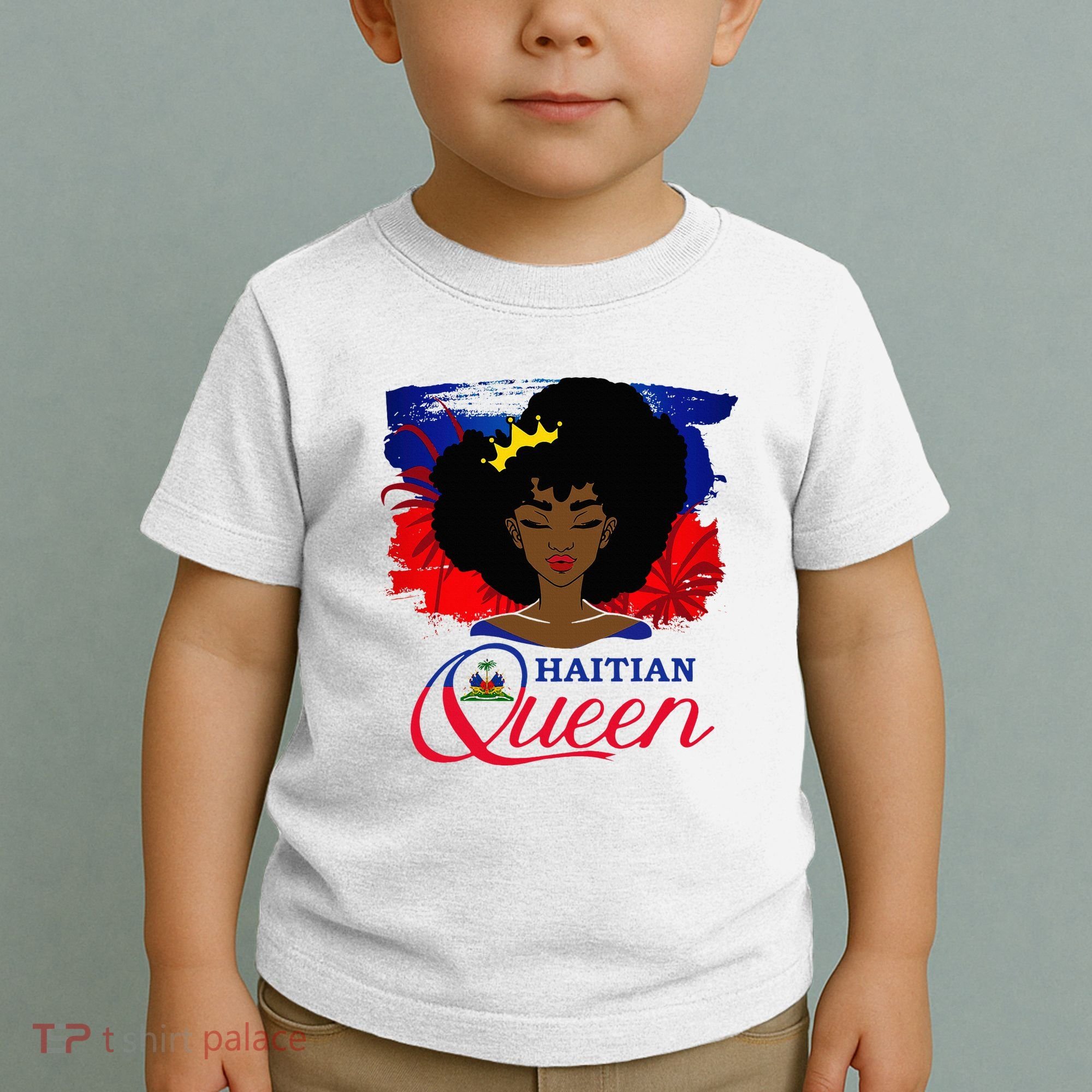 Haitian Queen Haiti Flag Melanin Toddler T-Shirt