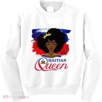 Haitian Queen Haiti Flag Melanin Kids Sweatshirt thumb 0