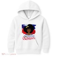 Haitian Queen Haiti Flag Melanin Kids Hoodie thumb 0
