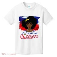 Haitian Queen Haiti Flag Melanin Kids T-Shirt thumb 0