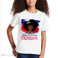 Haitian Queen Haiti Flag Melanin Kids T-Shirt thumb 2
