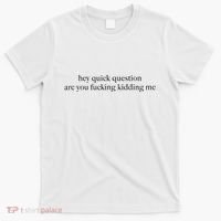 Hey Quick Question Are You Fcking Kidding Me Gift T-Shirt thumb 0