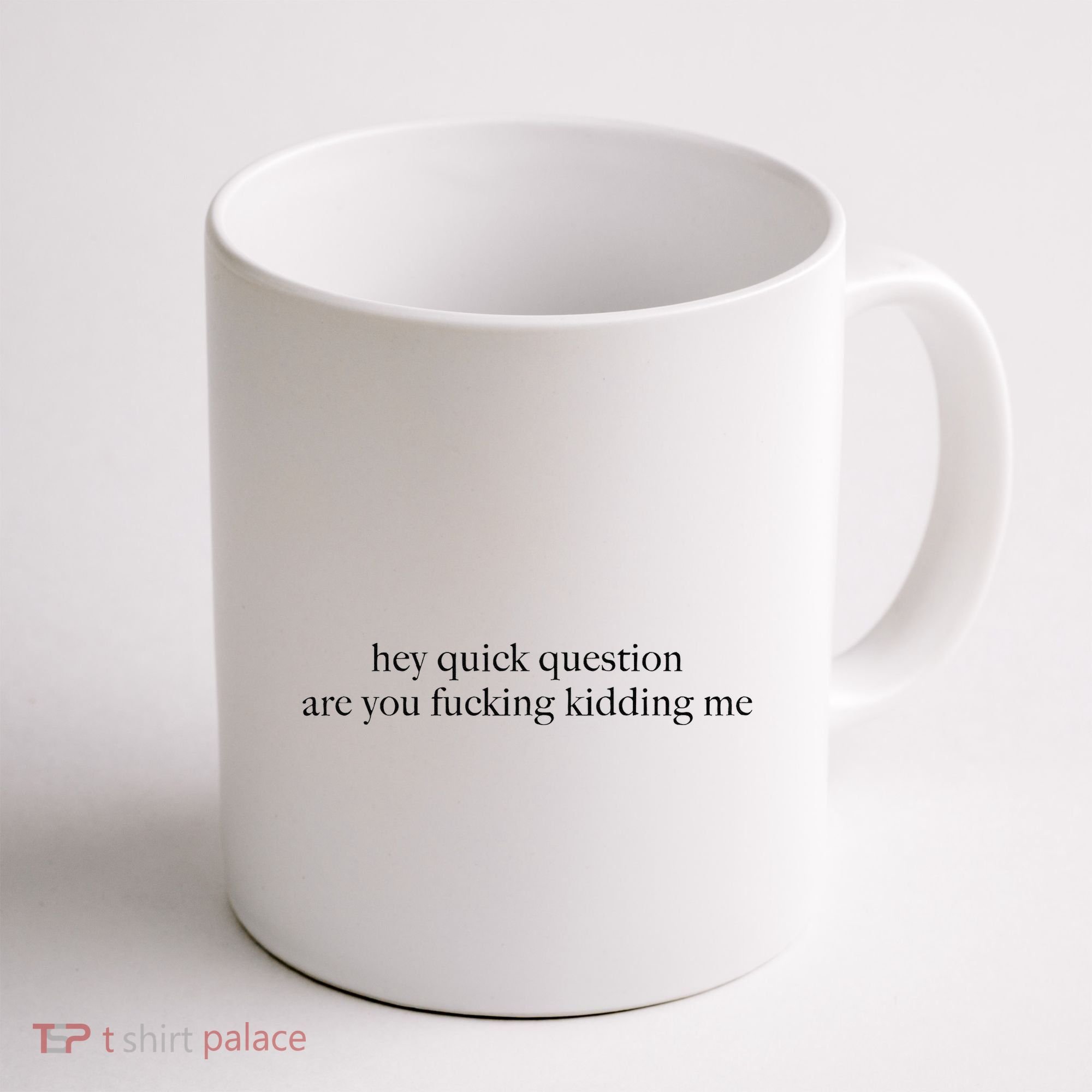 Hey Quick Question Are You Fcking Kidding Me Gift Coffee Mug