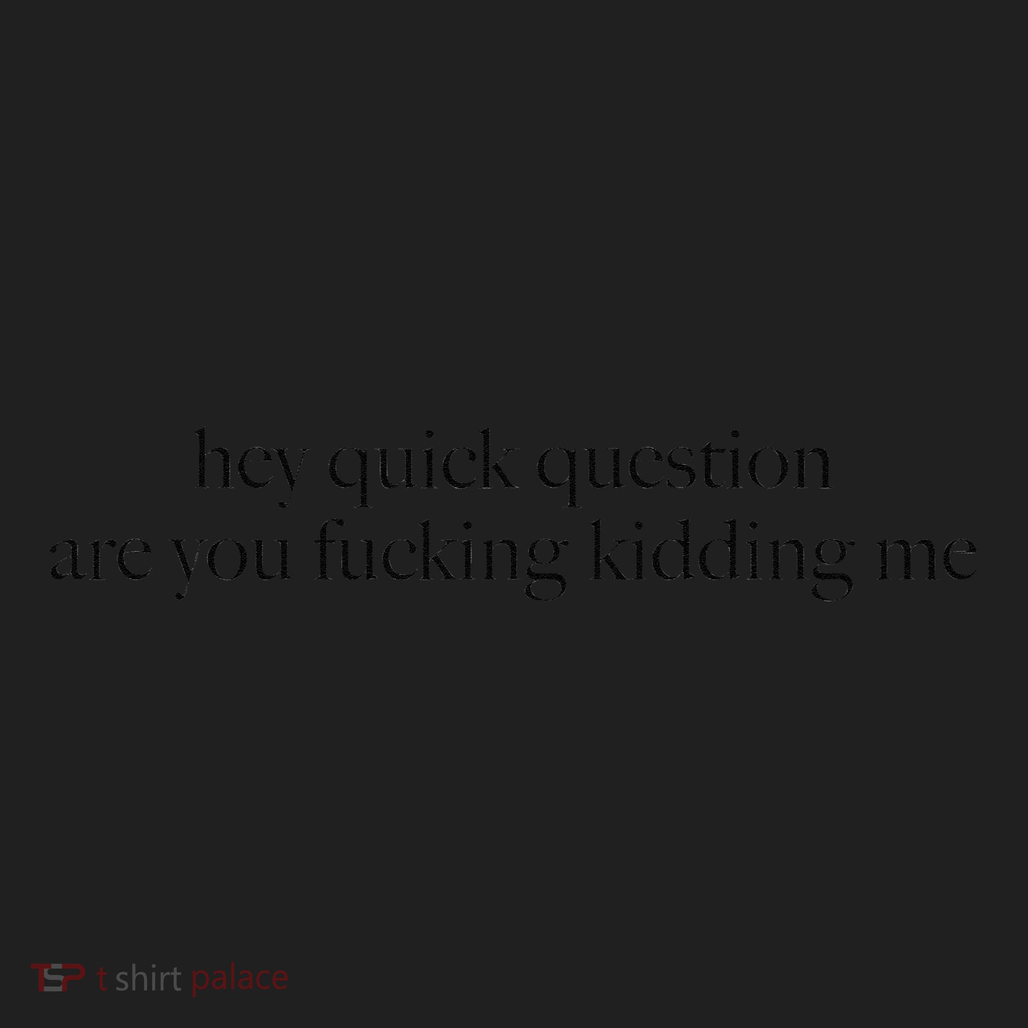 Hey Quick Question Are You Fucking Kidding Me Tumbler