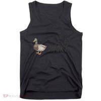 Hey Quick Question Wtaf Funny Duck Meme Retro Humor Joke Tank Top thumb 0