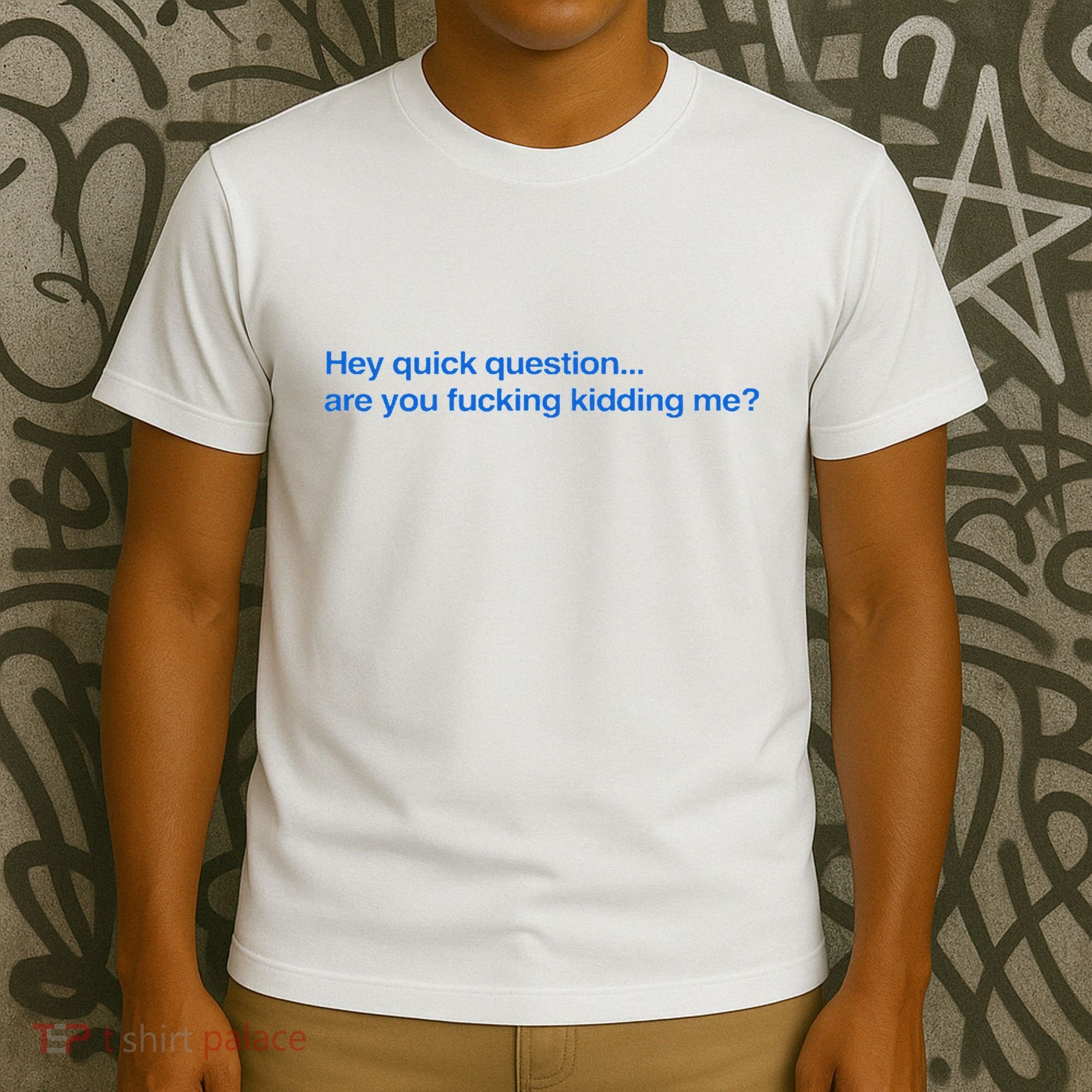 Hey Quick Question Are You Fcking Kidding Me Funny T-Shirt