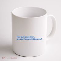 Hey Quick Question Are You Fcking Kidding Me Funny Coffee Mug thumb 1