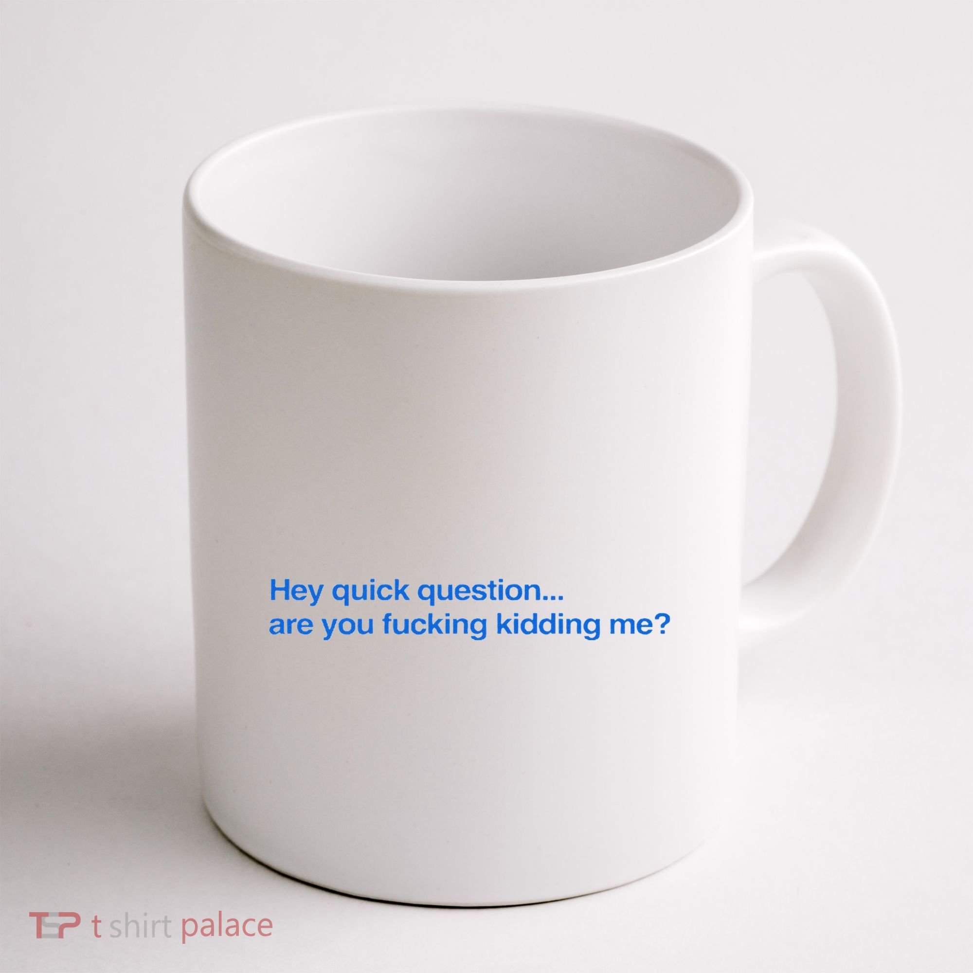 Hey Quick Question Are You Fcking Kidding Me Funny Coffee Mug