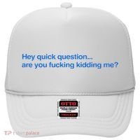 Hey Quick Question Are You Fcking Kidding Me Funny Hat thumb 0