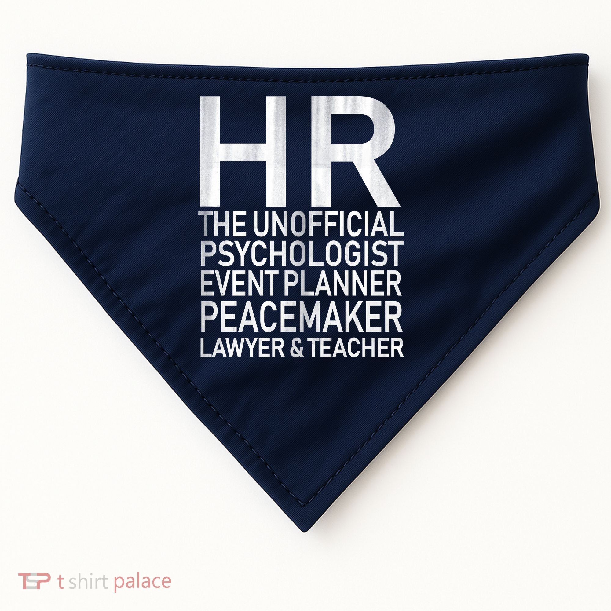 HR The Unofficial Psychologist  USA-Made Doggie Bandana