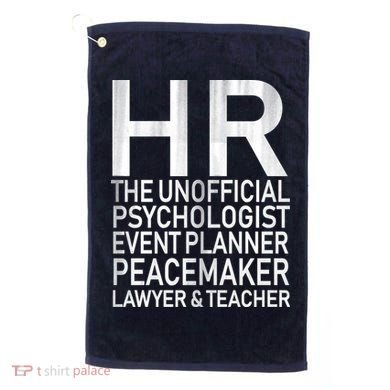 HR The Unofficial Psychologist  Golf Towel