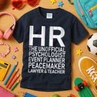 HR The Unofficial Psychologist  Kids T-Shirt thumb 3