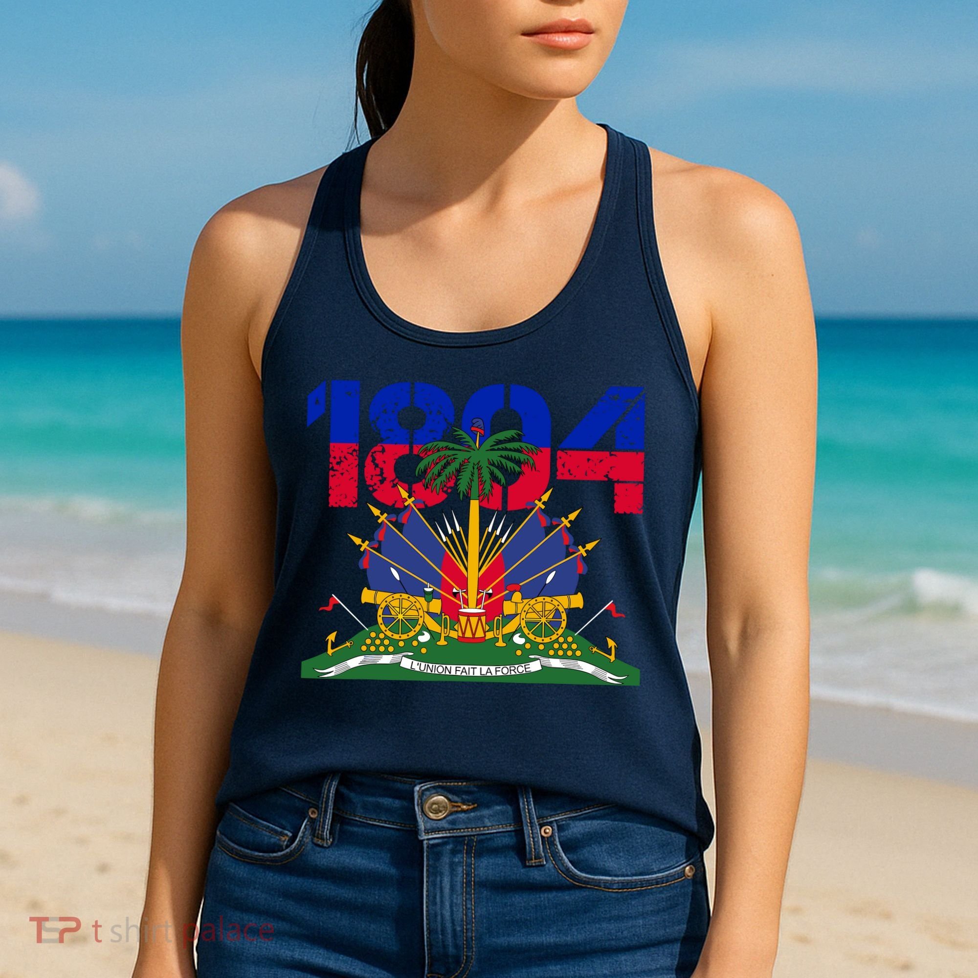 Haitian Revolution 1804 Haiti Haitian Flag Day Independence Women's Tank Top