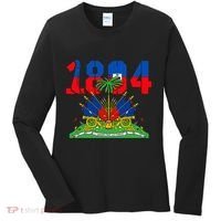 Haitian Revolution 1804 Haiti Haitian Flag Day Women's Long Sleeve Shirt thumb 0