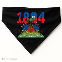 Haitian Revolution 1804 Flag Day Gift USA-Made Doggie Bandana thumb 0