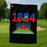 Haitian Revolution 1804 Flag Day Gift Golf Towel thumb 1