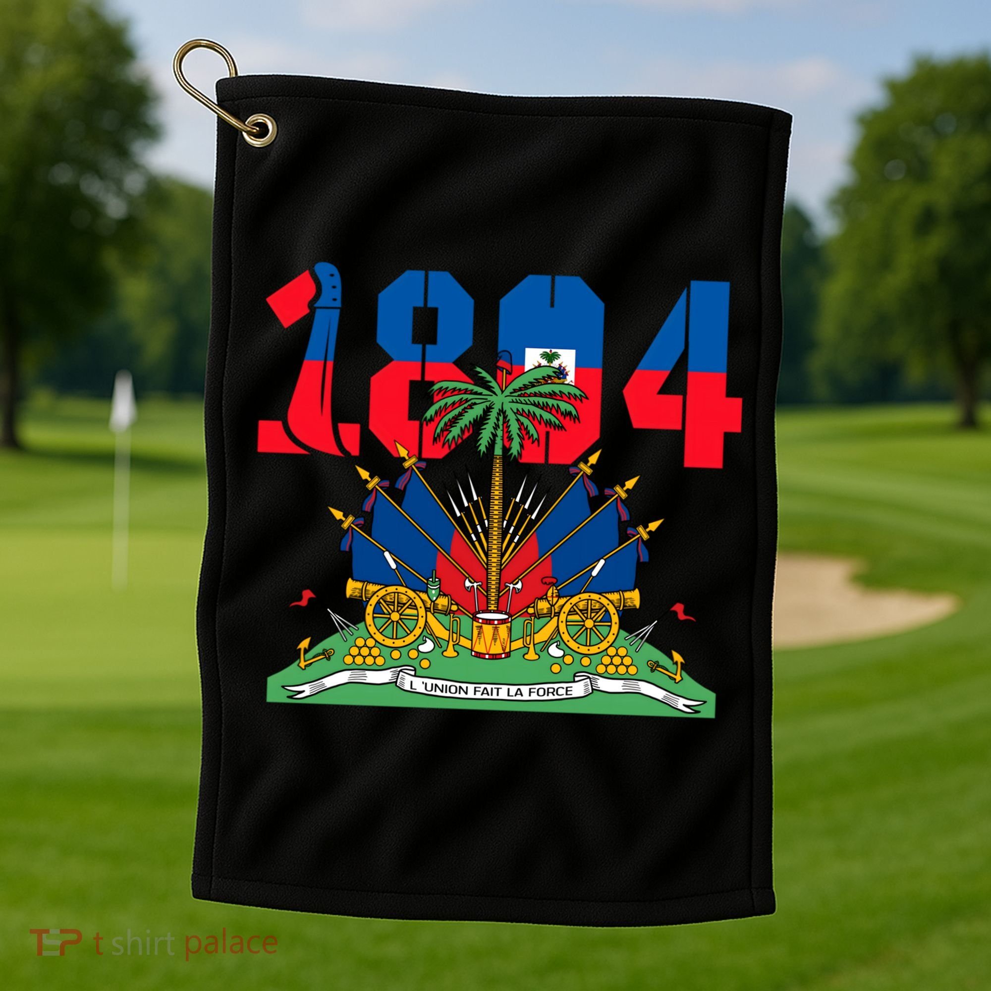 Haitian Revolution 1804 Flag Day Gift Golf Towel