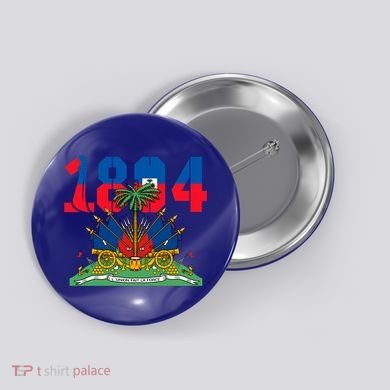 Haitian Revolution 1804 Flag Day Gift Button