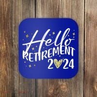 Hello Retiret 2024 Retired Retiring Cool Gift Coaster thumb 0