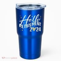 Hello Retiret 2024 Retired Retiring Cool Gift Tumbler thumb 0