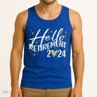 Hello Retiret 2024 Retired Retiring Cool Gift Tank Top thumb 3