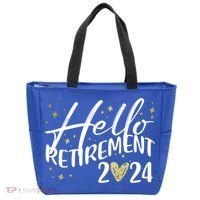 Hello Retiret 2024 Retired Retiring Cool Gift Tote Bag thumb 0
