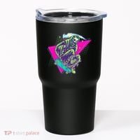 Halloween Retro 80's Skateboarding Grim Reaper Tumbler thumb 0