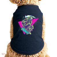Halloween Retro 80's Skateboarding Grim Reaper Doggie Tank thumb 0