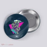 Halloween Retro 80's Skateboarding Grim Reaper Button thumb 0