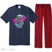 Halloween Retro 80's Skateboarding Grim Reaper Pajama Set thumb 0