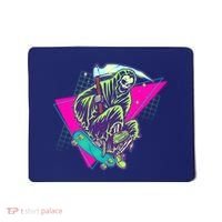 Halloween Retro 80's Skateboarding Grim Reaper Mousepad thumb 0