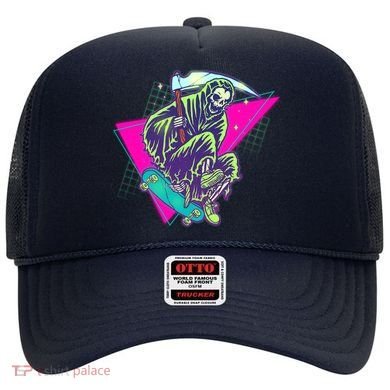 Halloween Retro 80's Skateboarding Grim Reaper Hat