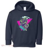 Halloween Retro 80's Skateboarding Grim Reaper Toddler Hoodie thumb 0