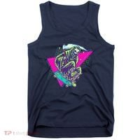 Halloween Retro 80's Skateboarding Grim Reaper Tank Top thumb 0