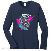 Halloween Retro 80's Skateboarding Grim Reaper Women's Long Sleeve Shirt thumb 0