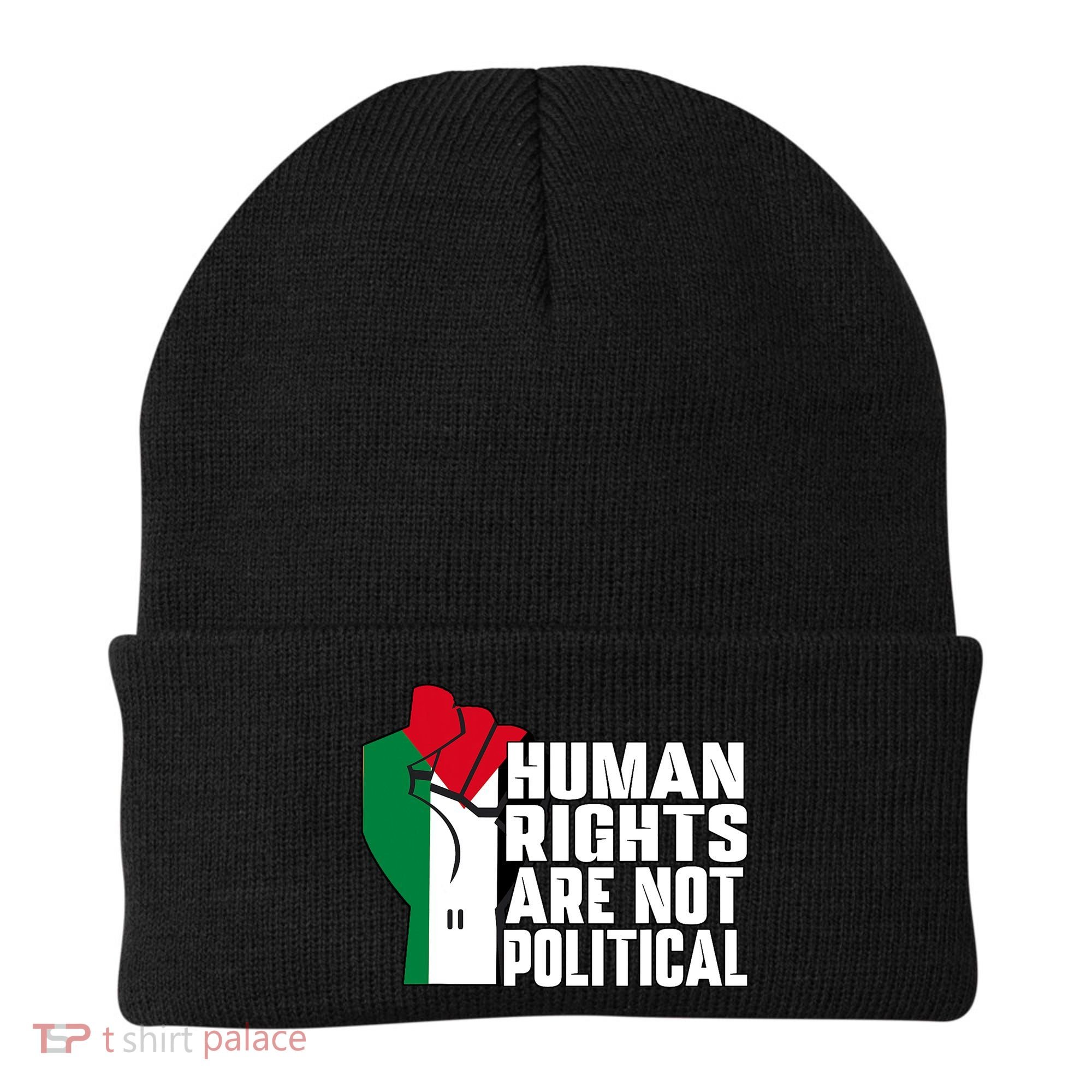 Human Rights Are Not Political Support Palestine And Gaza Beanie