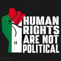 Human Rights Are Not Political Support Palestine And Gaza Mousepad thumb 1