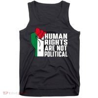 Human Rights Are Not Political Support Palestine And Gaza Tank Top thumb 0