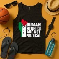 Human Rights Are Not Political Support Palestine And Gaza Tank Top thumb 4