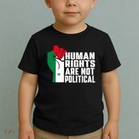 Human Rights Are Not Political Support Palestine And Gaza Toddler T-Shirt thumb 2