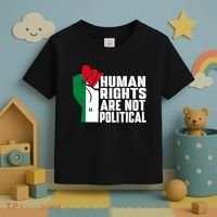 Human Rights Are Not Political Support Palestine And Gaza Toddler T-Shirt thumb 3