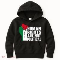 Human Rights Are Not Political Support Palestine And Gaza Kids Hoodie thumb 0