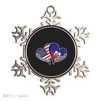 Haitian Roots American Usa Flag Heart Half Haitian Haiti Gift Ornament thumb 0